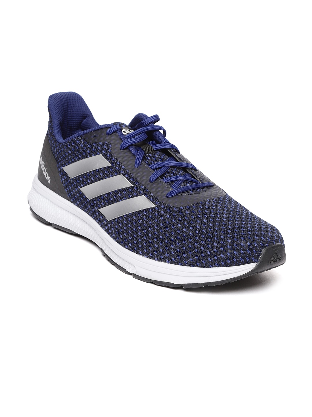 ADIDAS Men Black  Blue NAYO 2.0 Patterned Running Shoes