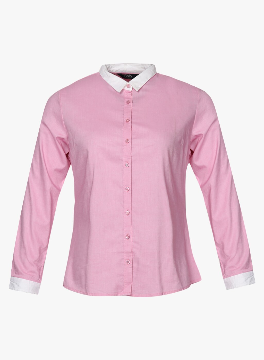 Allen Solly Pink Solid Slim Fit Shirt