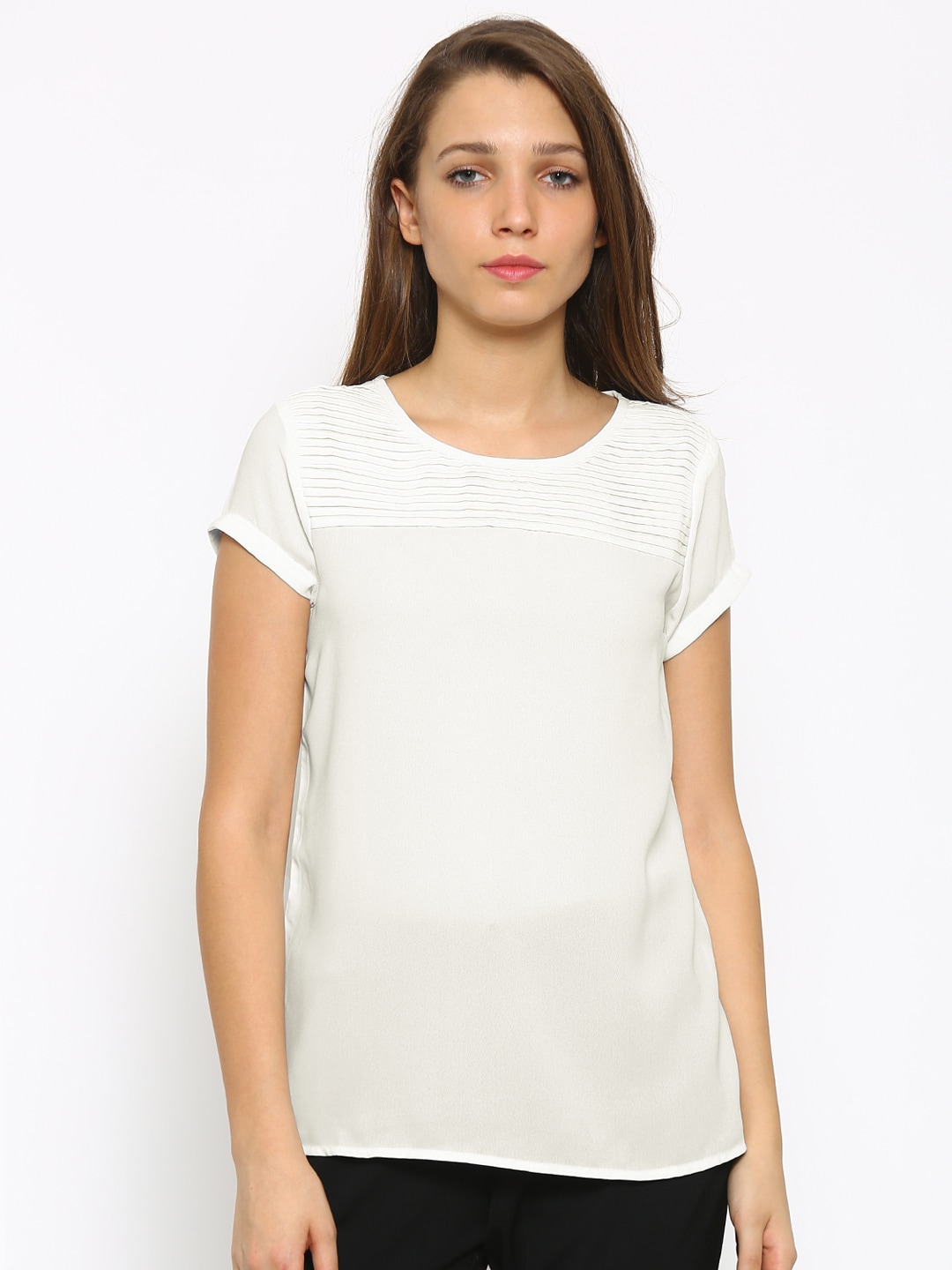 Annabelle by Pantaloons Women Off-White Top