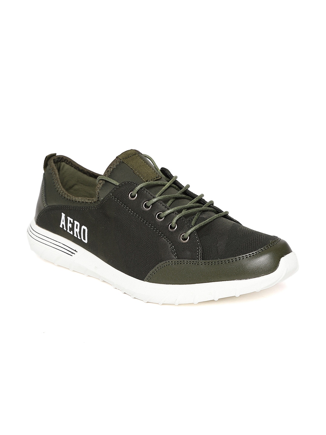 Aeropostale Men Olive Green Sneakers