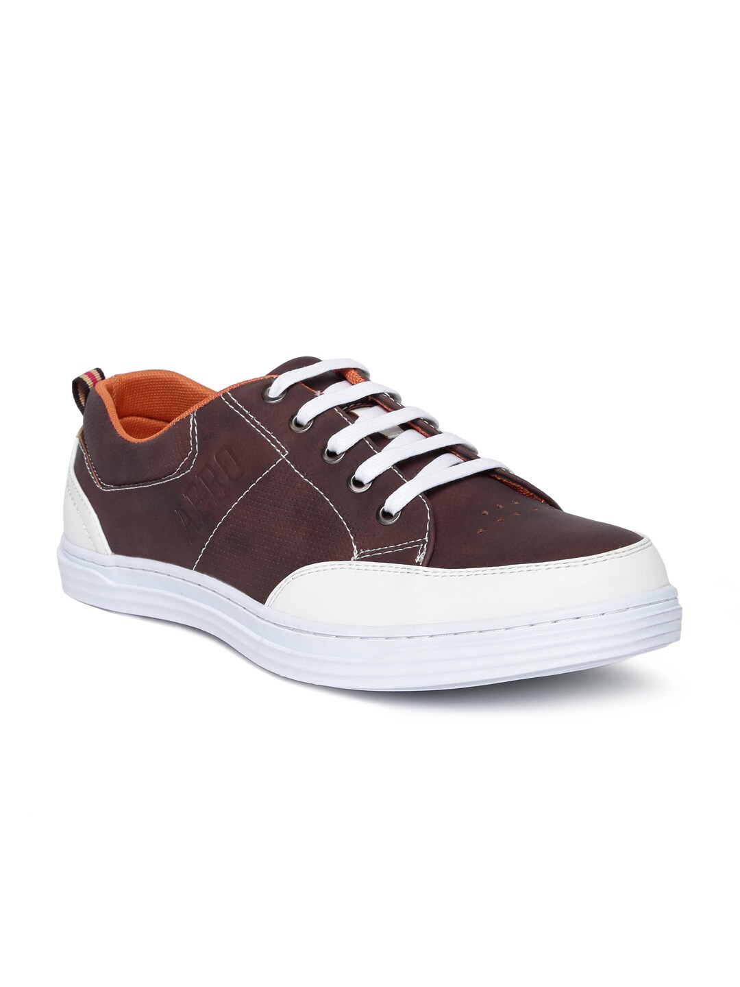 Aeropostale Men Burgundy Treta Perforated Sneakers