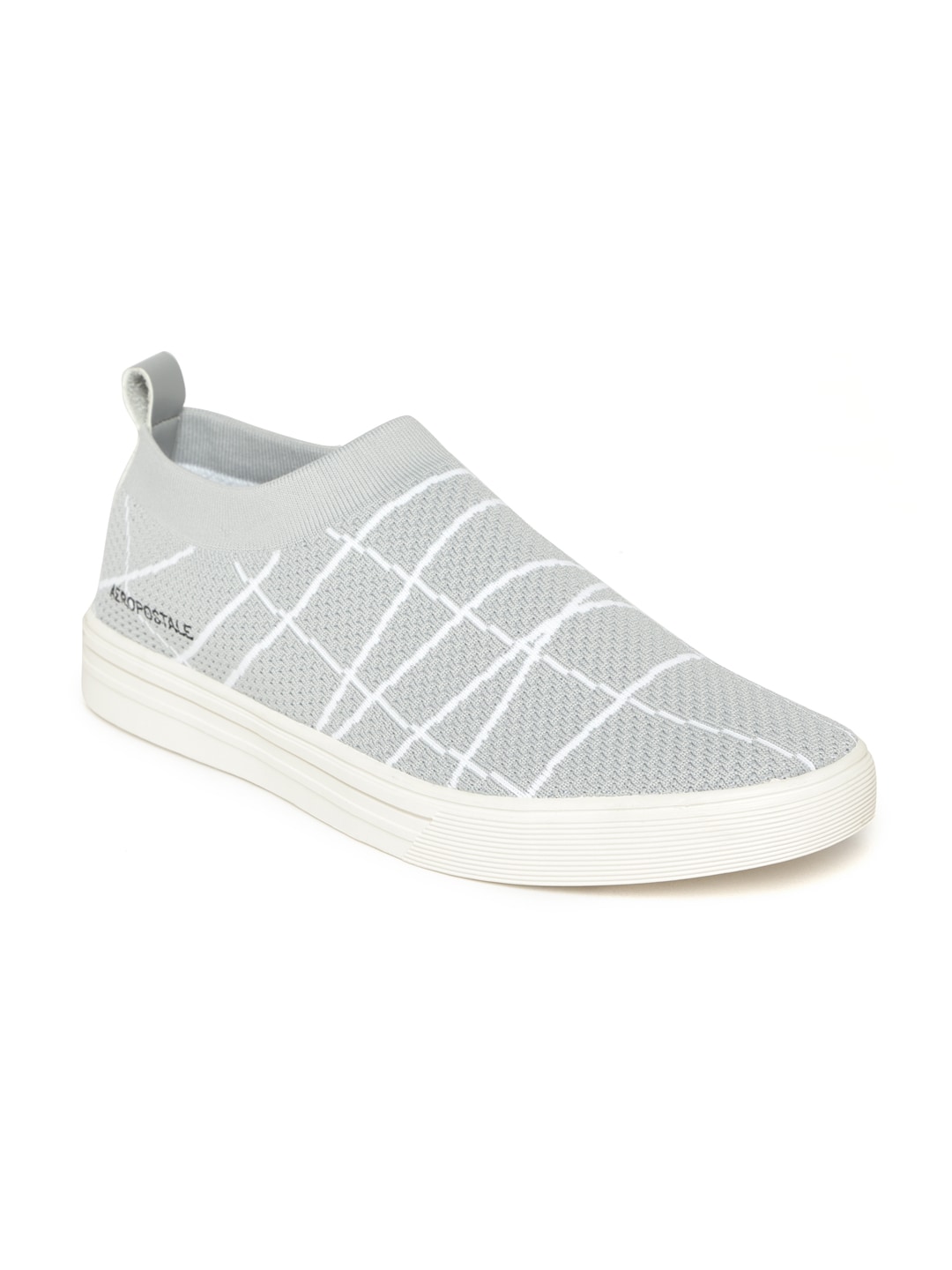 Aeropostale Men Grey Slip-On Sneakers