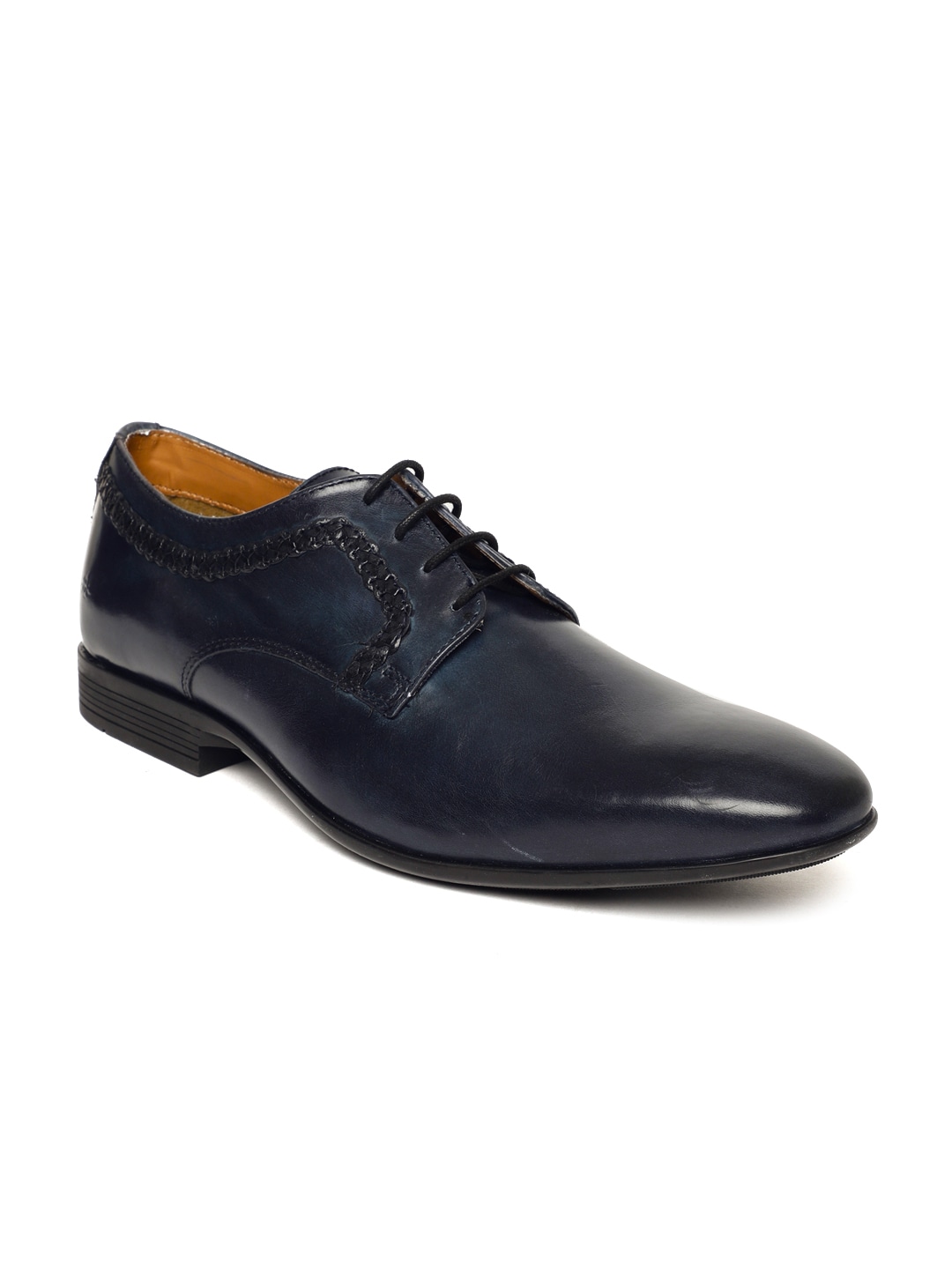 Arrow Men Blue Forks Leather Derbys