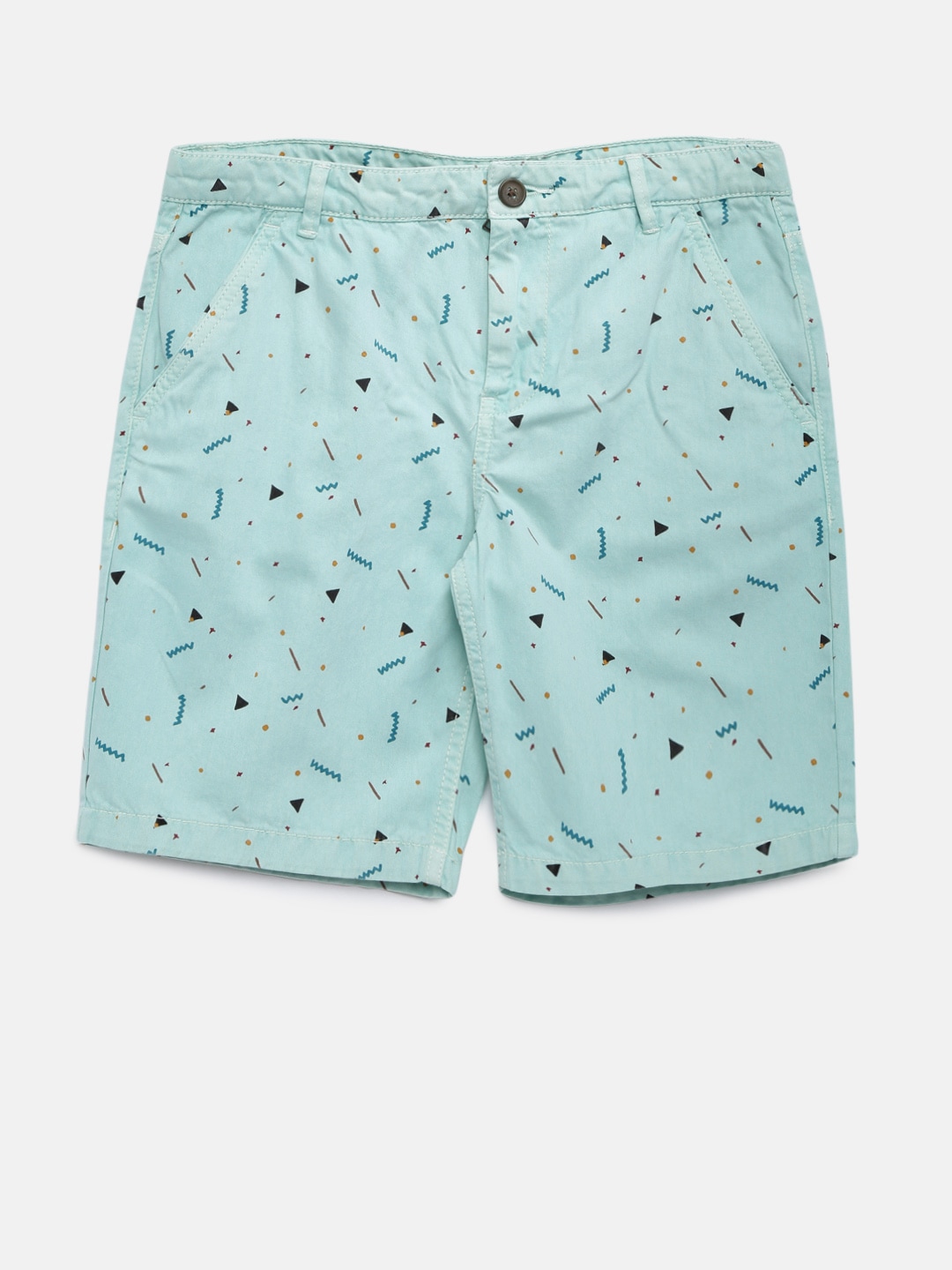 Bossini Boys Blue Printed Regular Fit Shorts