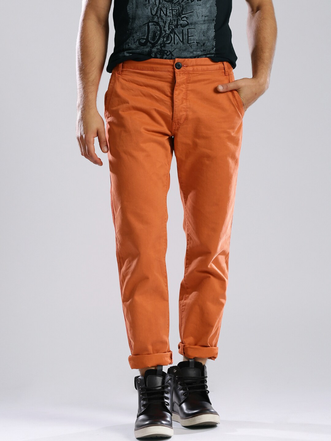 Buy Breakbounce Men Blue Slim Fit Printed Cargos - Trousers for Men 9158717  | Myntra