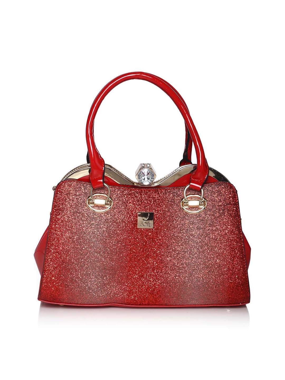 Jove Red Synthetic Handheld Bag