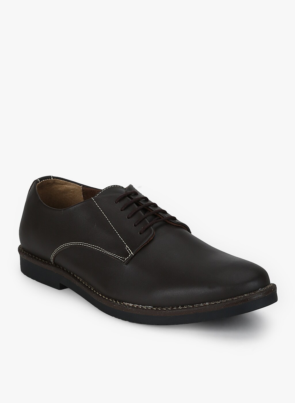 Coffee Brown Regular Derbys Shoes