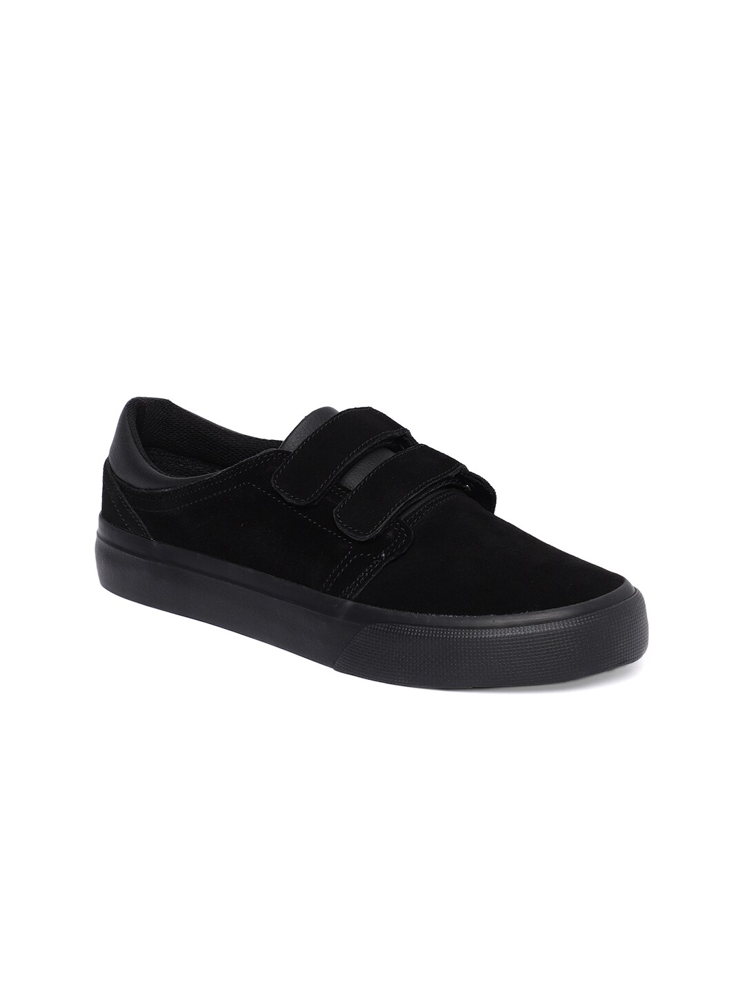 DC Women Black Suede Sneakers