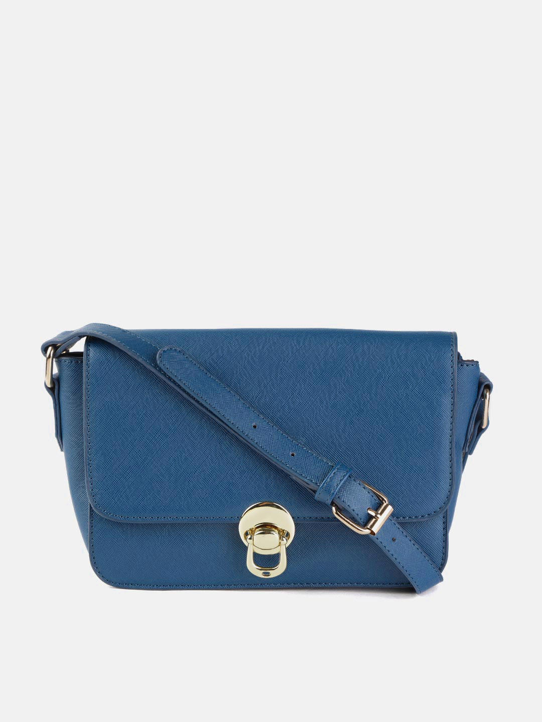 dressberry blue solid shoulder bag