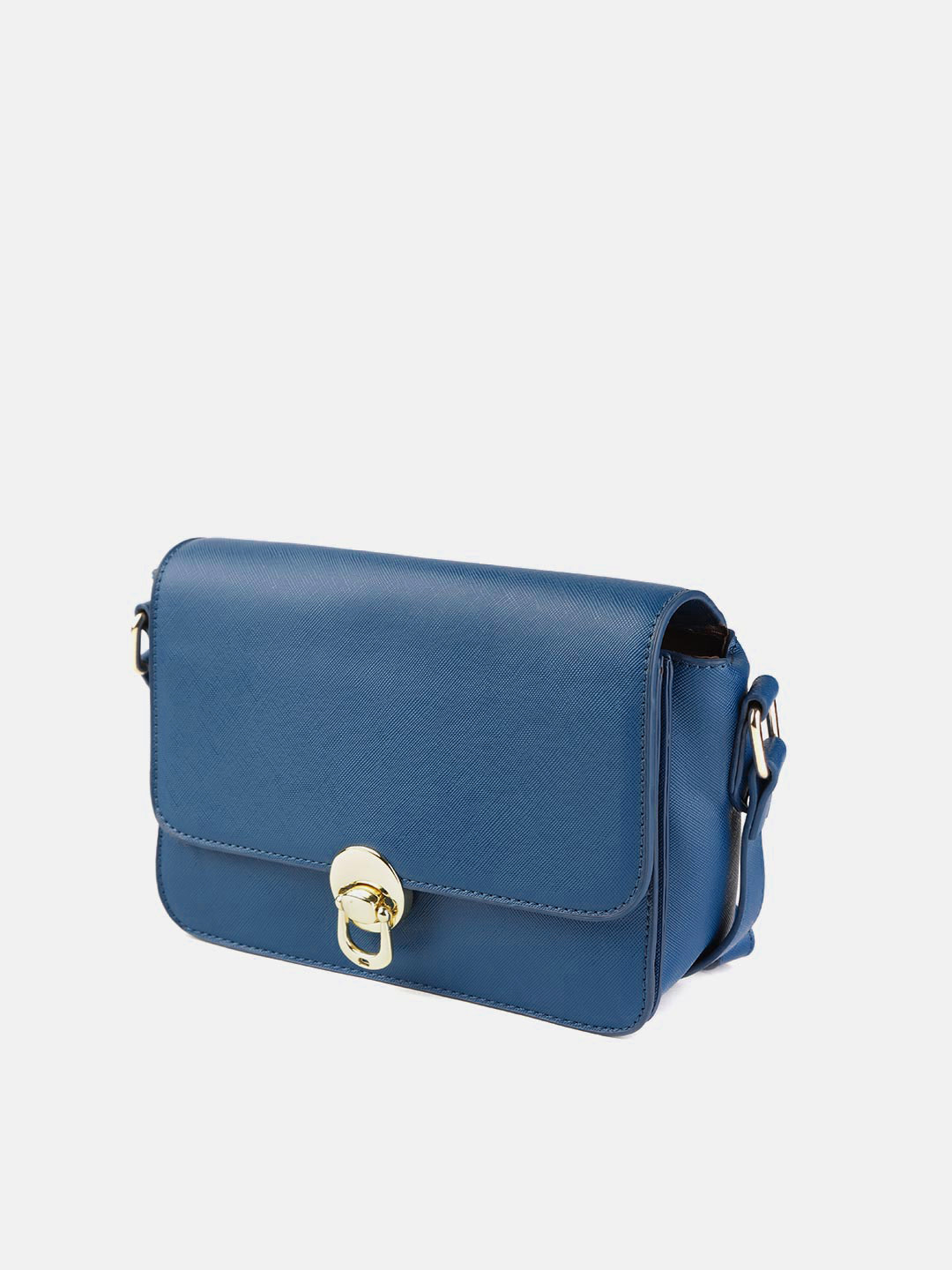 dressberry blue solid shoulder bag