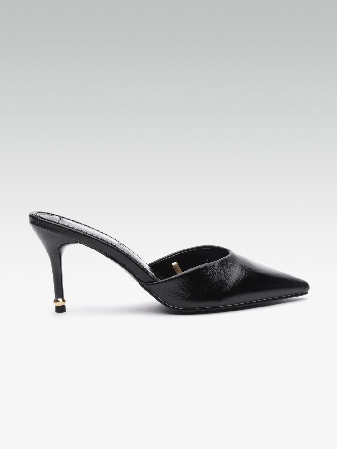 ELLE Women Black Solid Pumps