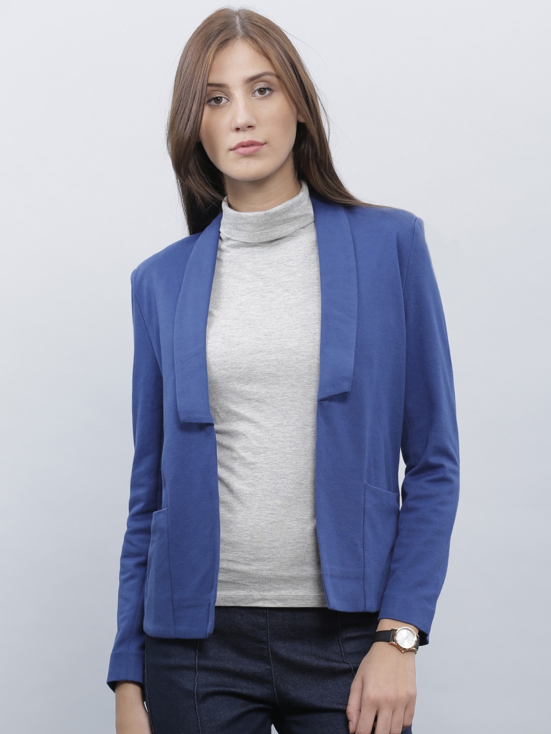 ether Blue Casual Blazer