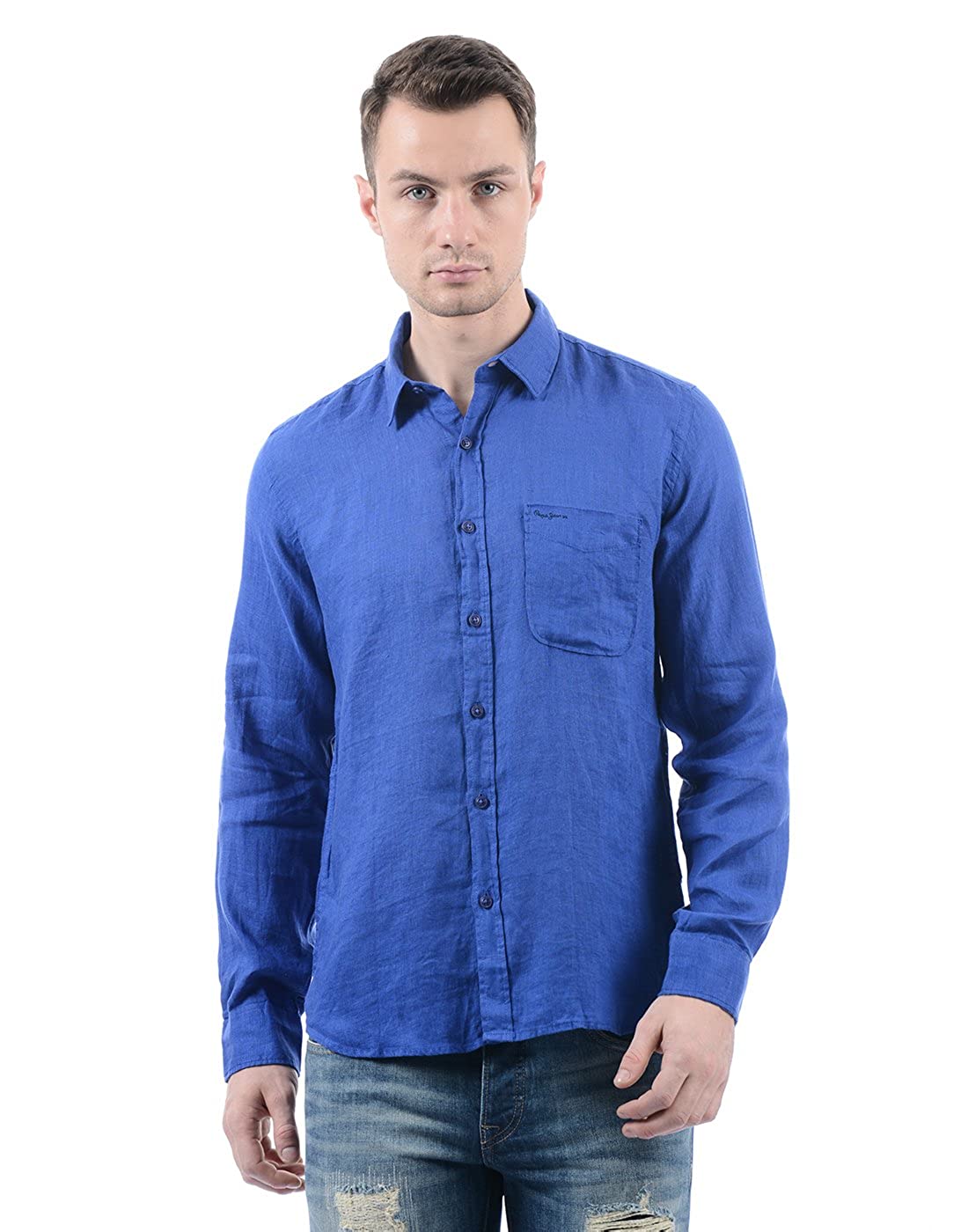 Pepe Jeans Men's Semi Fit Shirts