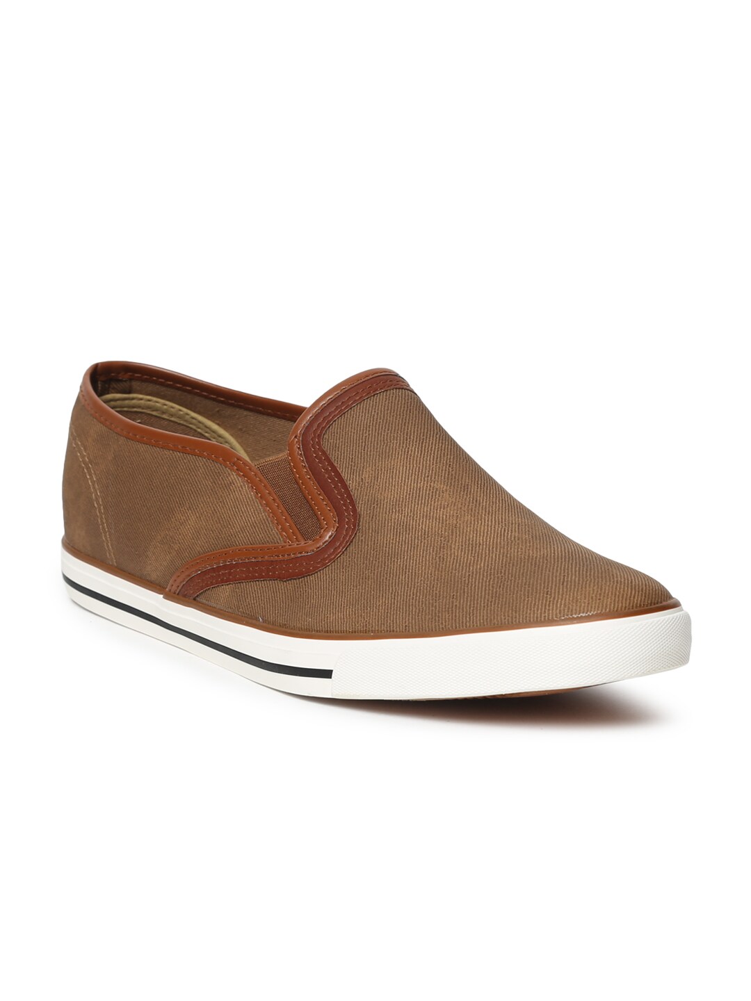 Forca by Lifestyle Men Brown Slip-On Sneakers