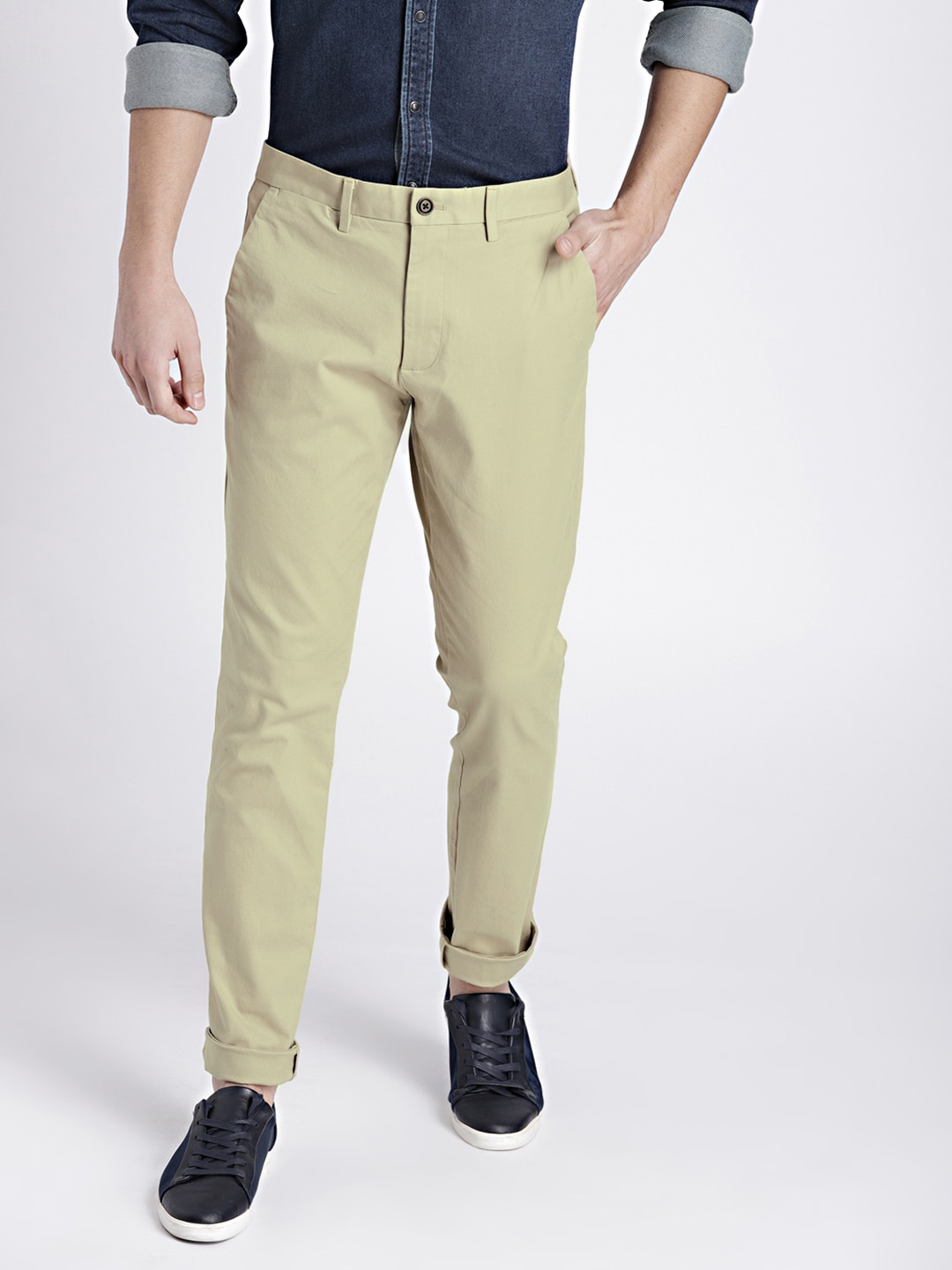 GAP Mens Color Khakis in Skinny Fit with GapFlex