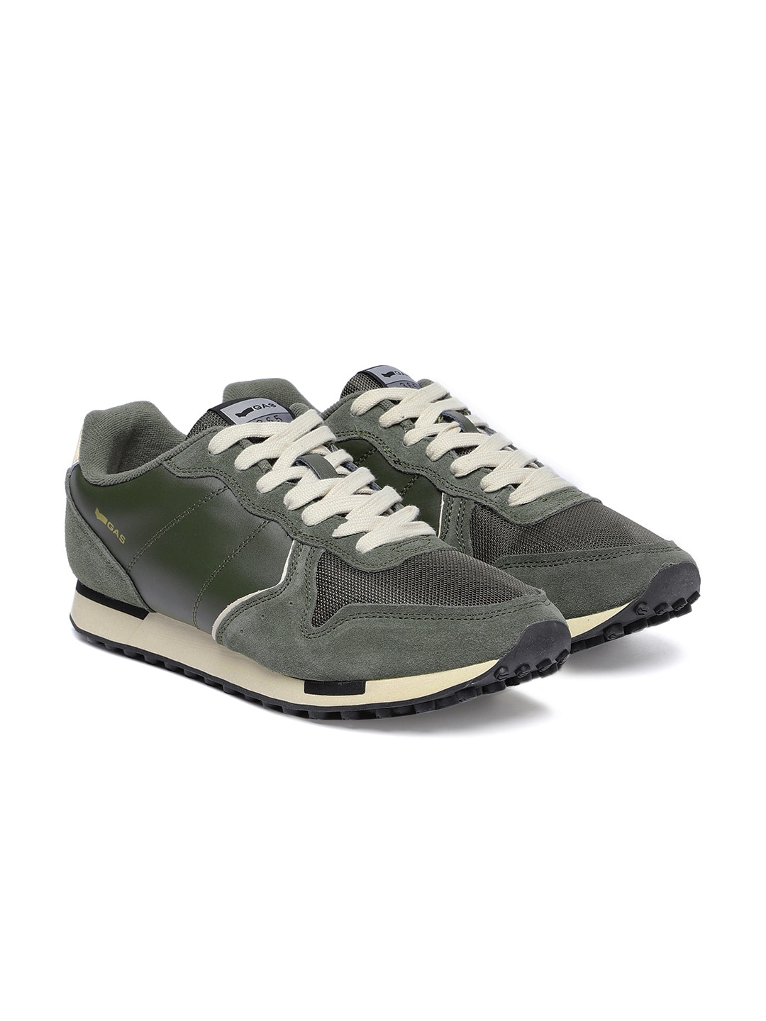 GAS Men Green Parris MX Satin Sneakers