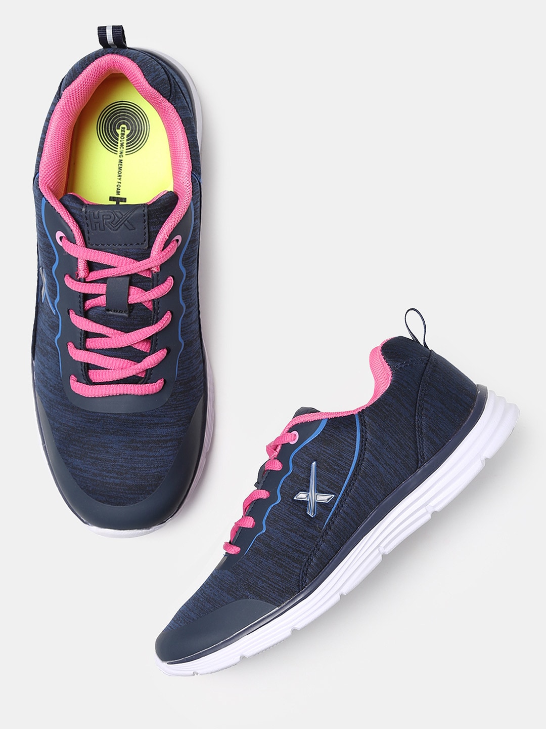 HRX by Hrithik Roshan Women Navy Flash Knit Running Shoes