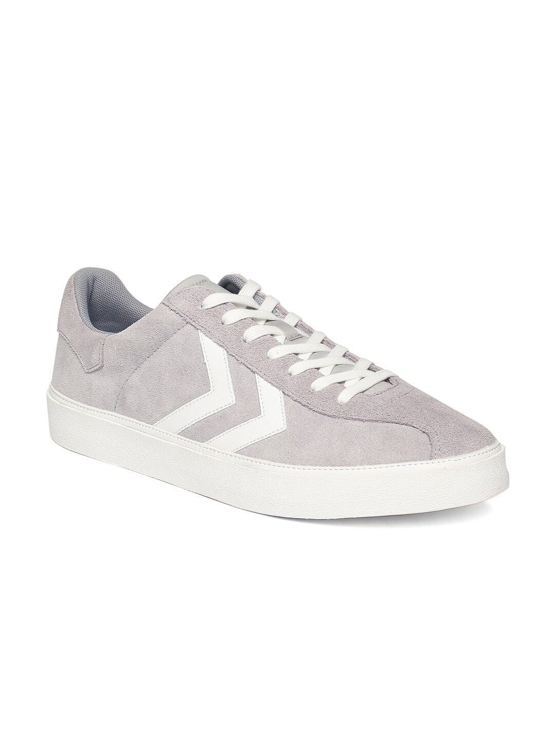 hummel Unisex Grey Suede Sneakers