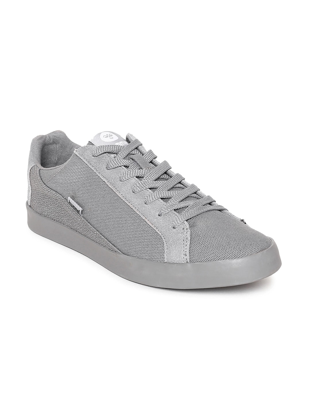 hummel Unisex Grey CROSS COURT CANVAS Sneakers