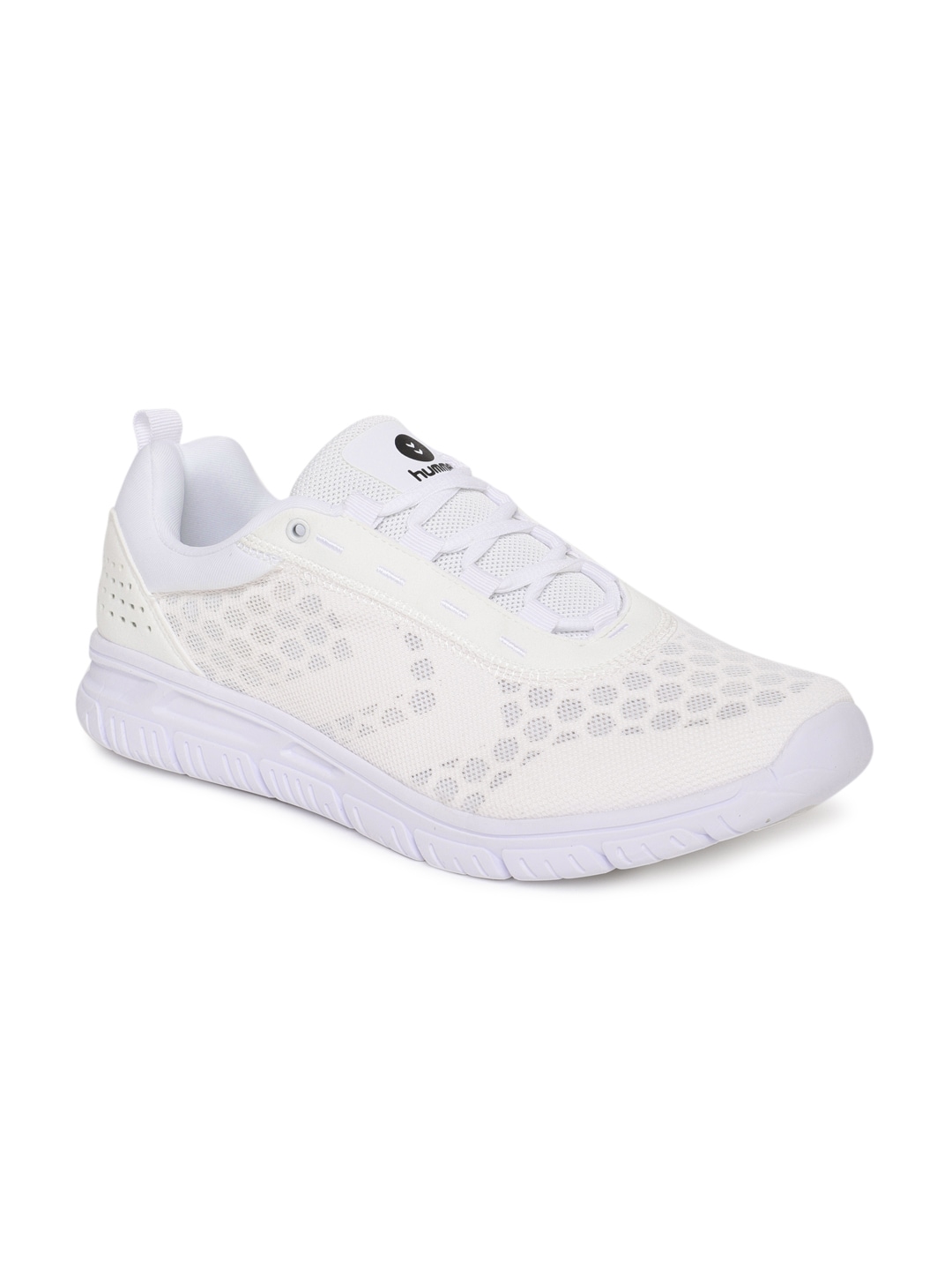 hummel Unisex White Running Shoes