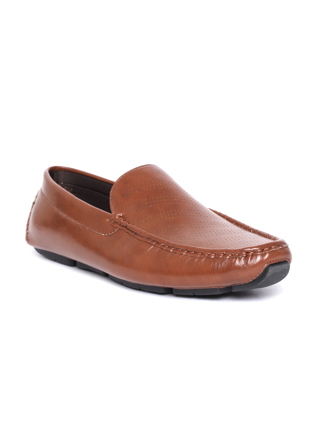 Harvard Men Brown Perforated Driving Shoes