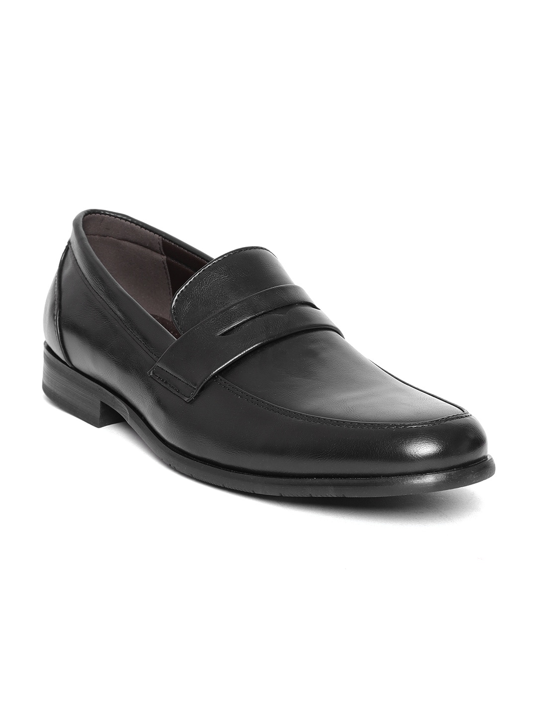 Harvard Men Black Solid Formal Loafers