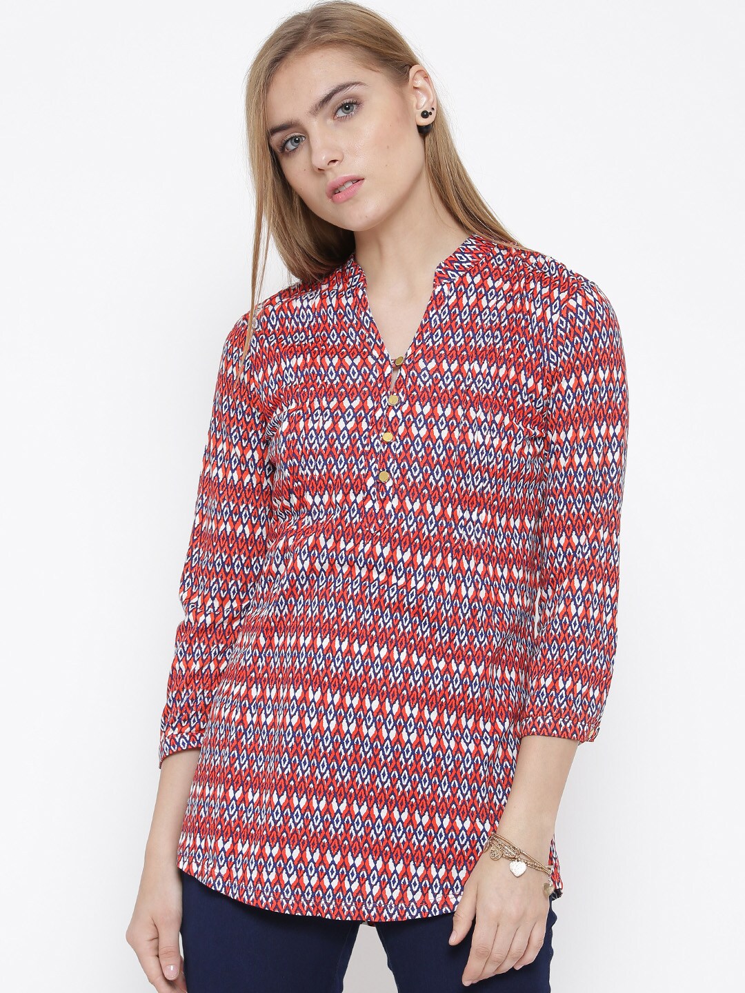 IZABEL LONDON by Pantaloons Women Multicoloured Printed Tunic