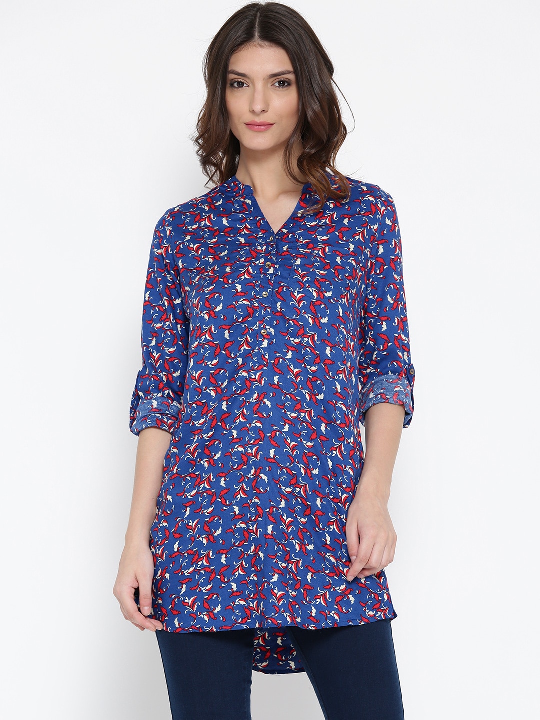 IZABEL LONDON by Pantaloons Blue Printed Tunic