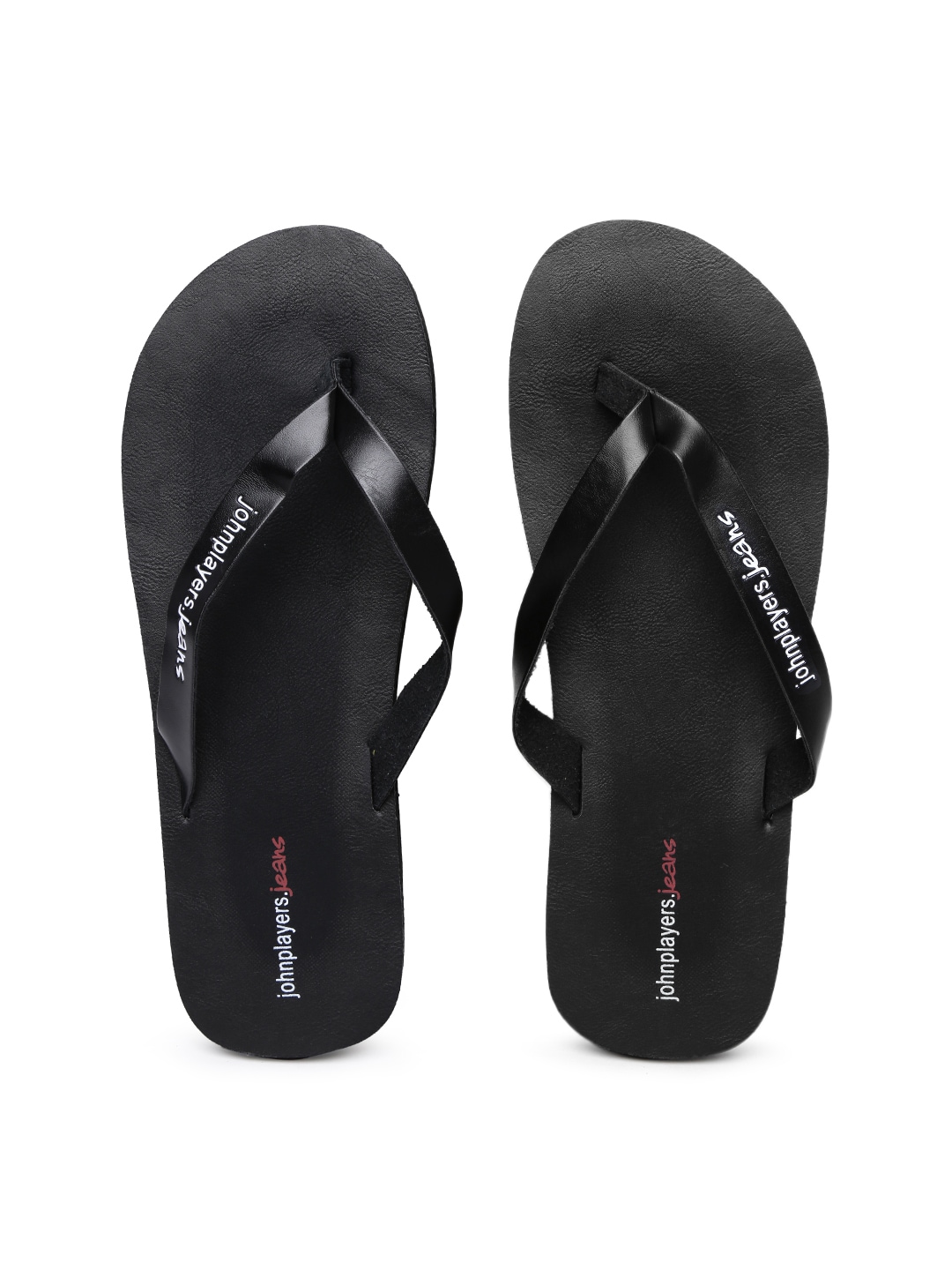 John Players Men Black Sandals