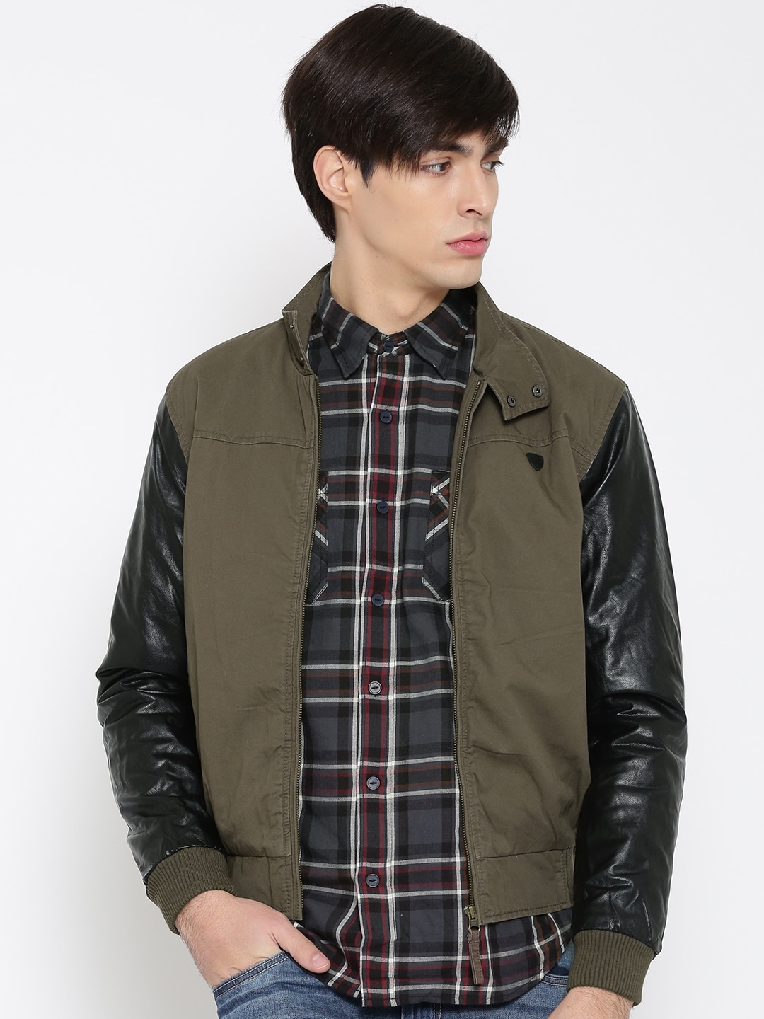 John Players Olive Green Jacket