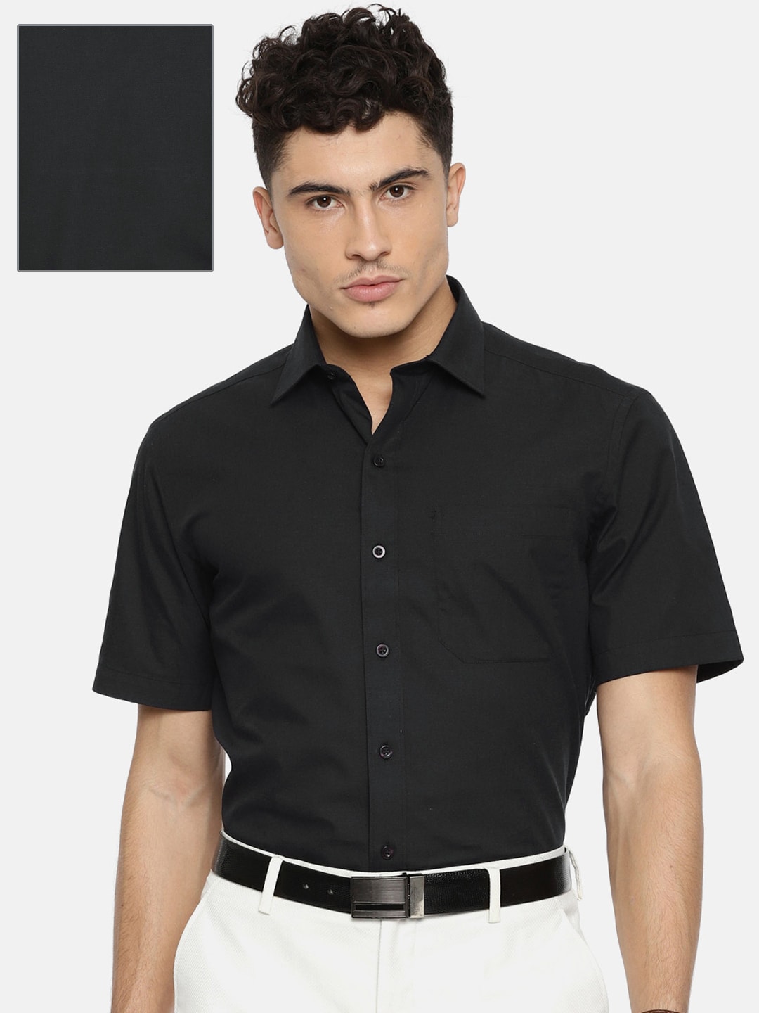 John Players Black Formal Shirt