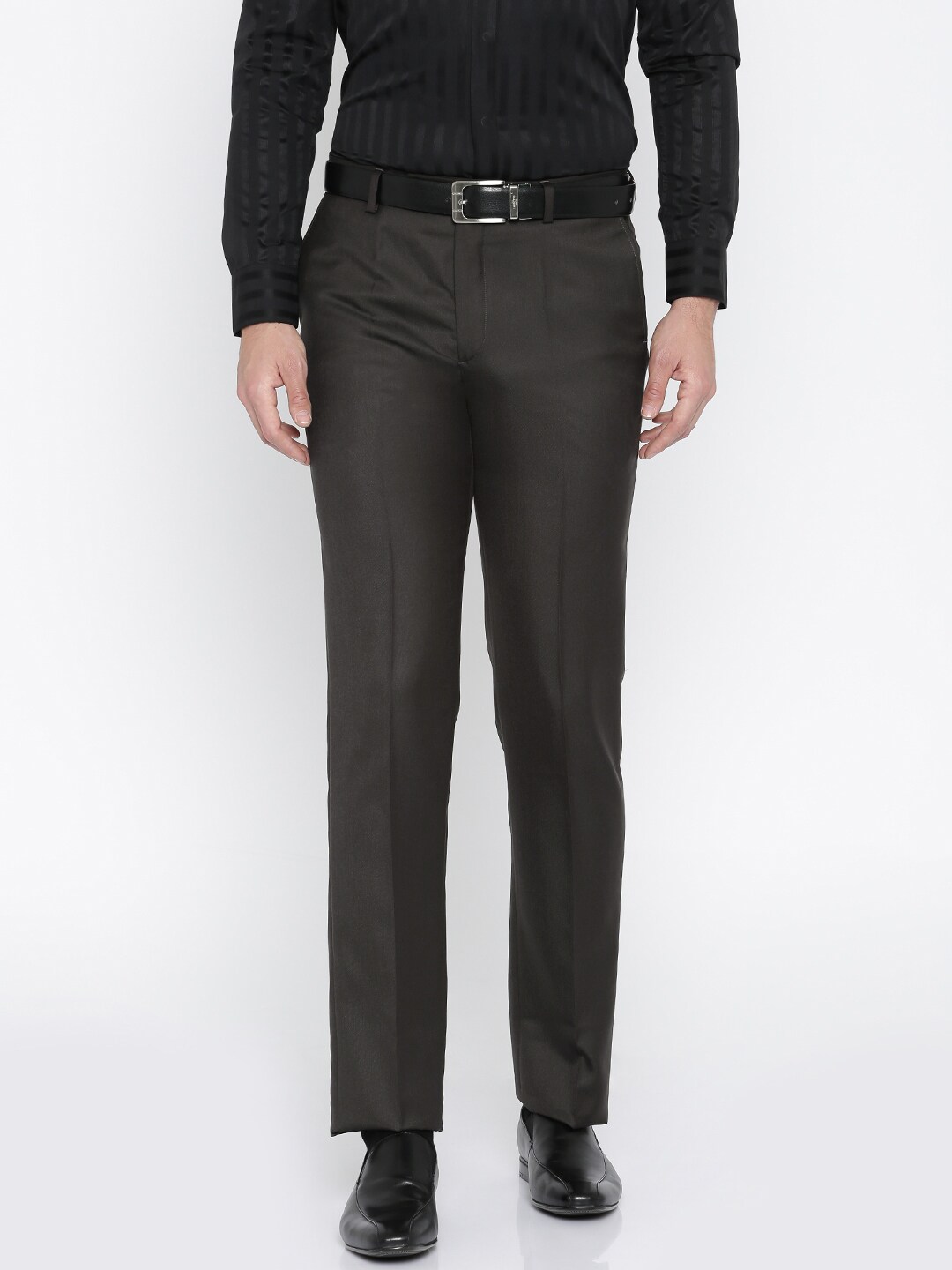 John Players Brown Formal Trousers