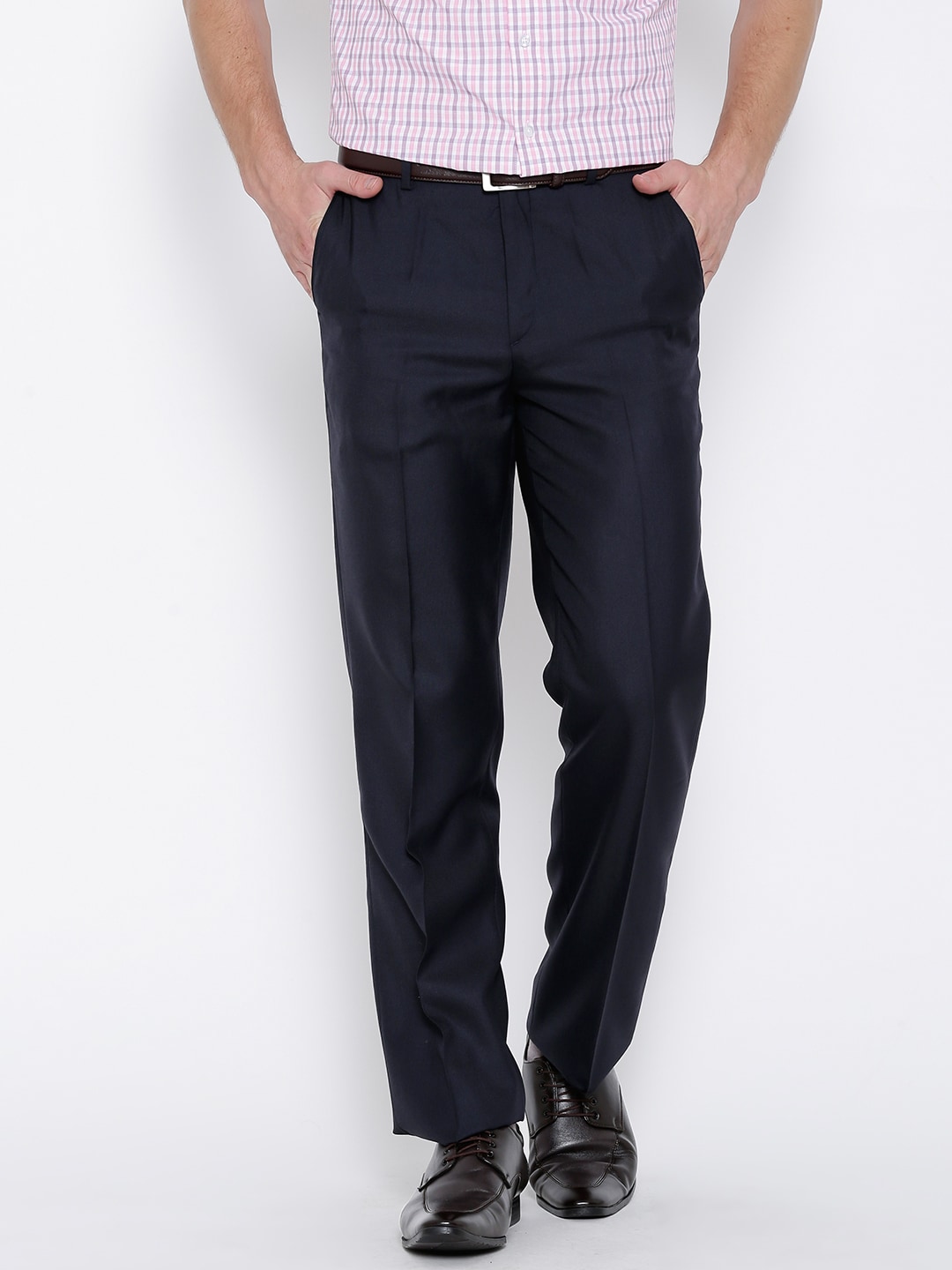 John Players Navy Formal Trousers