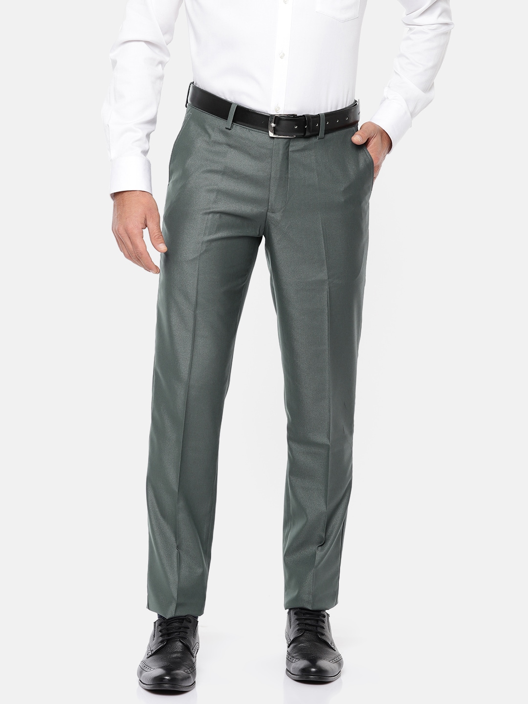 John Players Grey Shimmer Skinny Formal Trousers