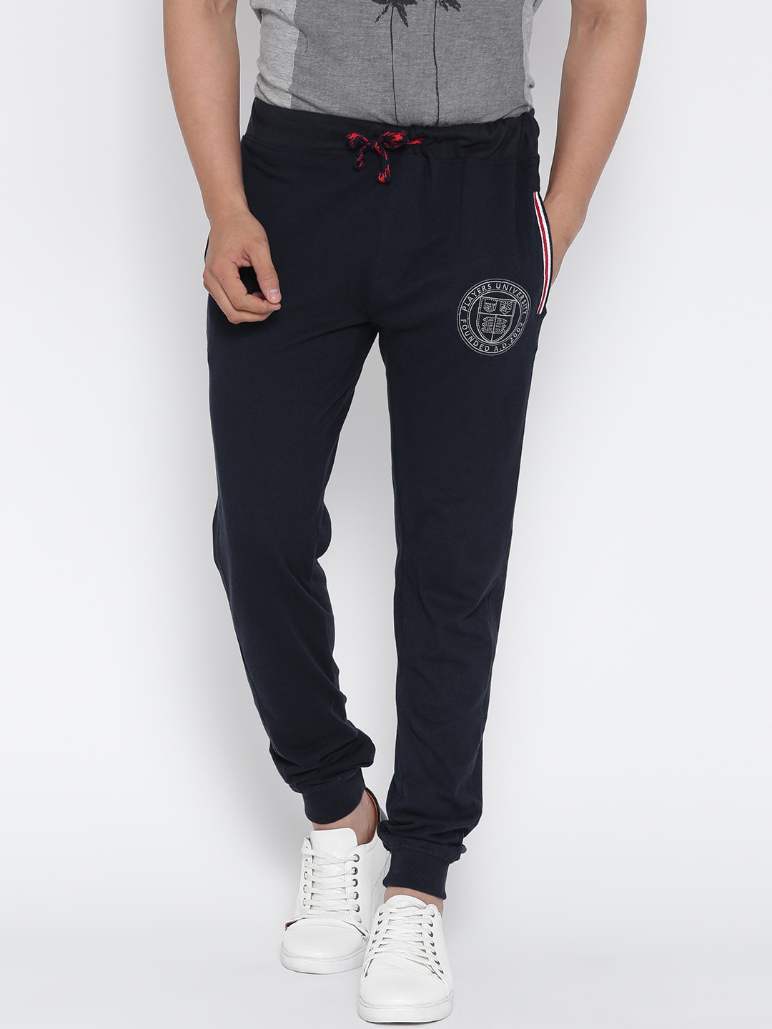 John Players Navy Track Pants