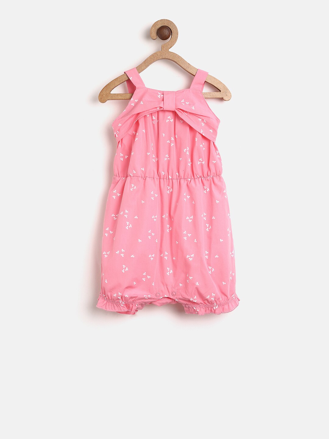 Juniors by Lifestyle Girls Pink Printed Playsuit