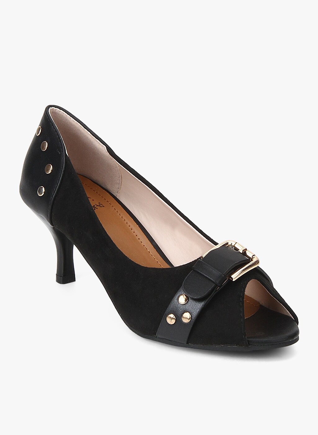 by Kins Black Peep Toes