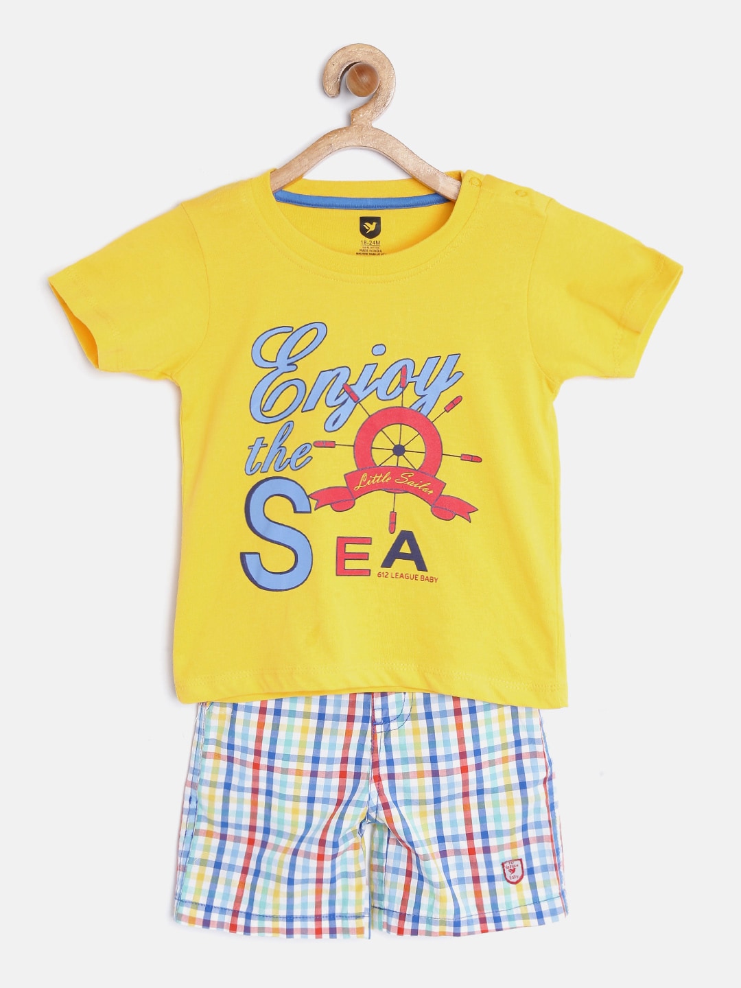 612 league Boys Multicoloured Printed Clothing Set