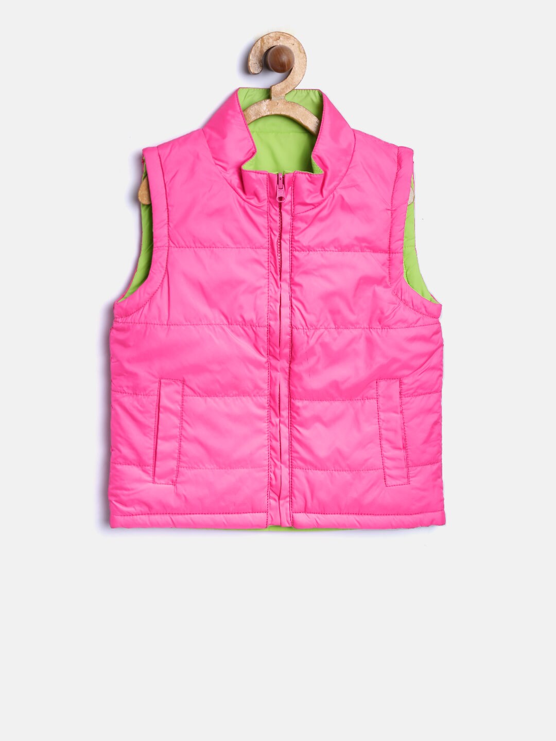 612 league Girls Pink Reversible Padded Jacket