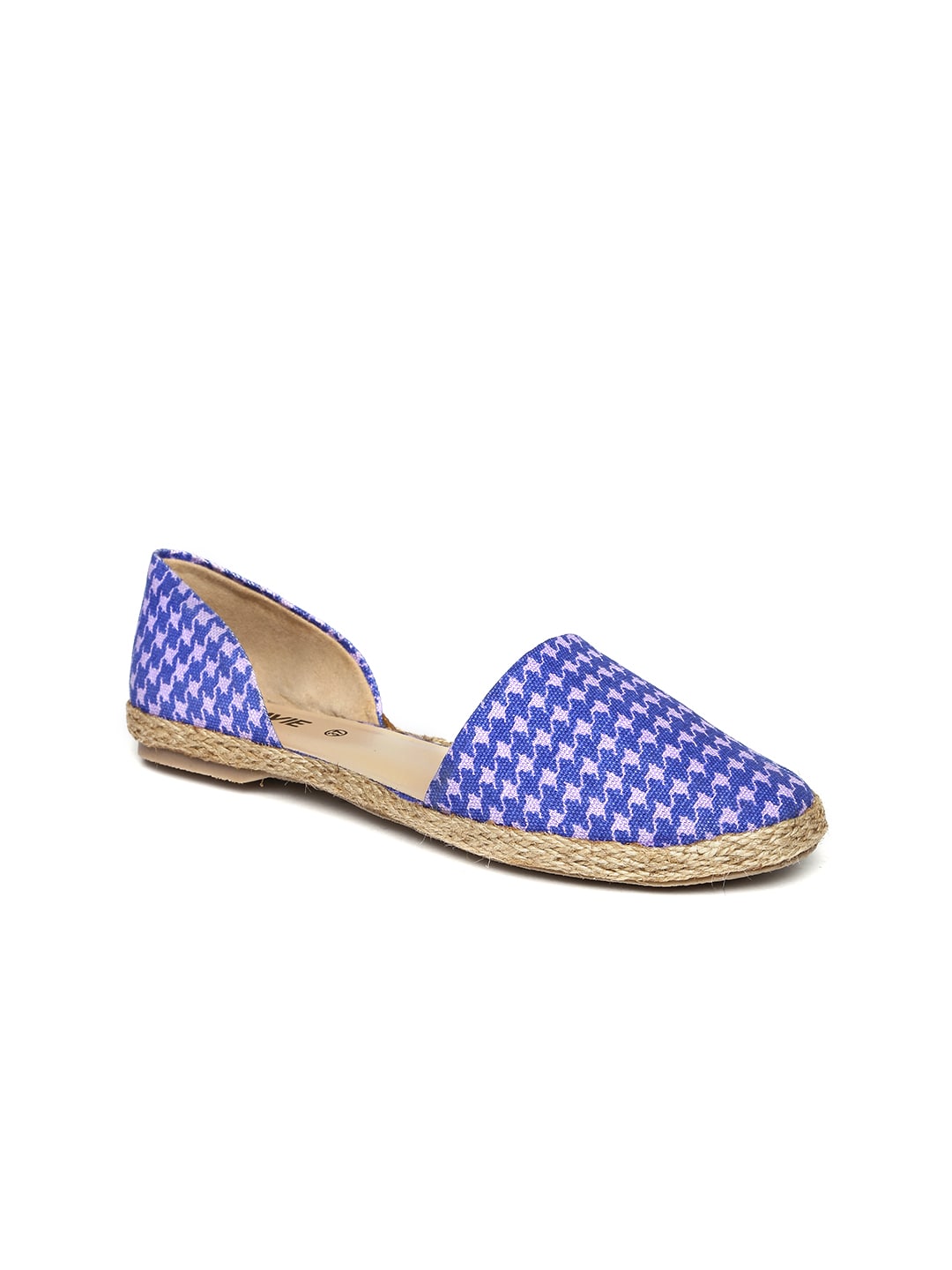 Lavie Women Purple Printed Round-Toed Flats