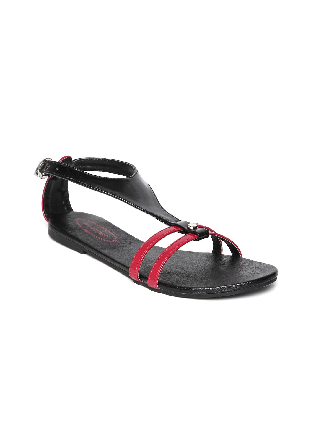 MOD SQUAD by Sole Threads Women Black  Maroon Sandals