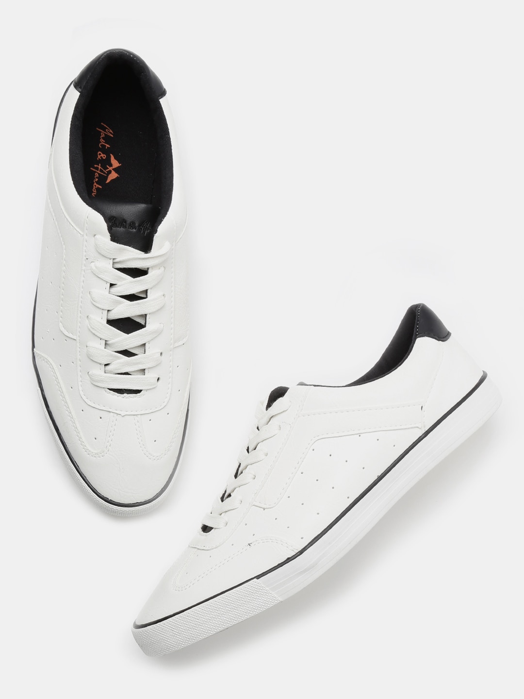 Mast & cheap harbour white sneakers