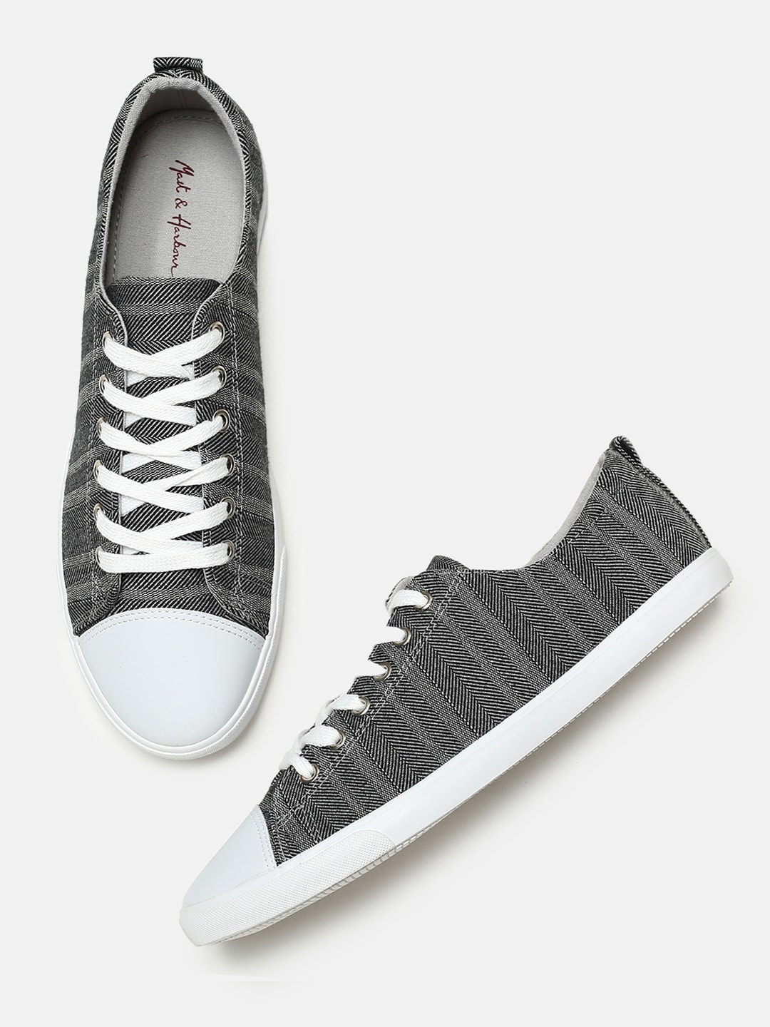 Mast  Harbour Men Charcoal Sneakers