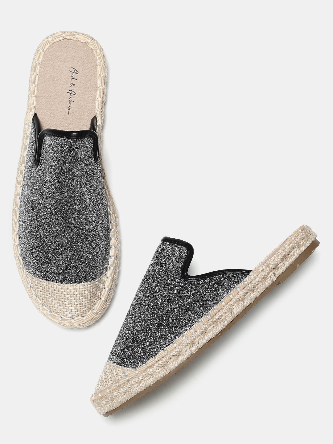 Mast  Harbour Women Grey Solid Open Toe Espadrilles