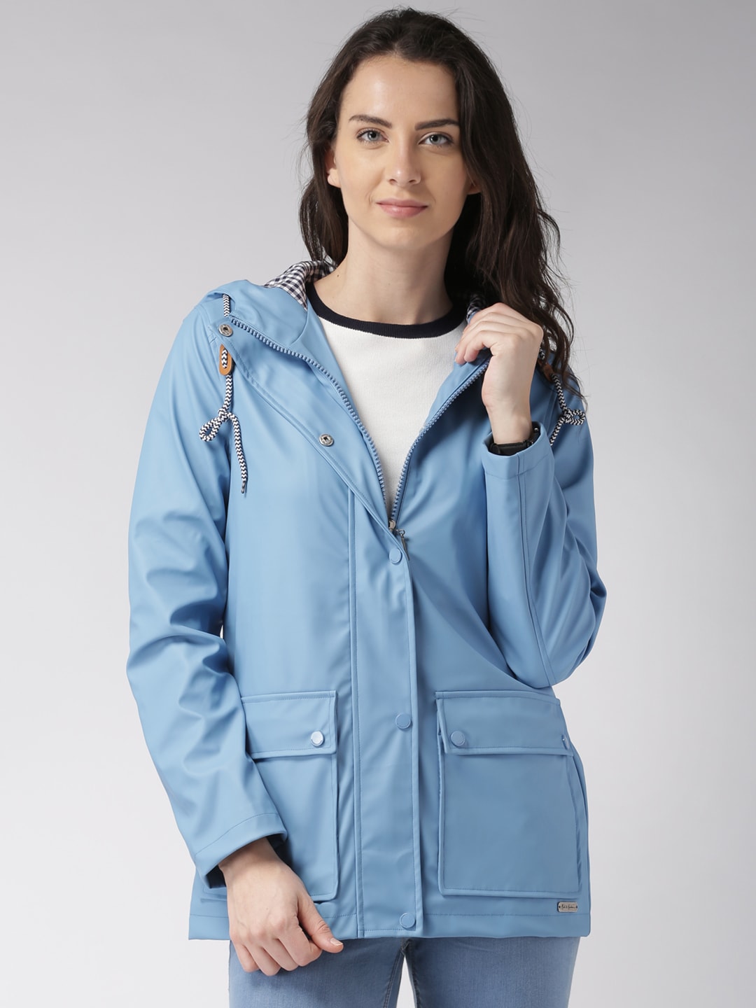 Mast  Harbour Blue Hooded Jacket