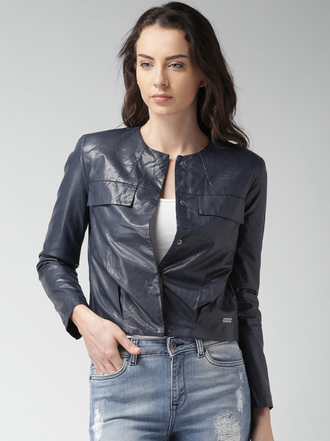 Mast  Harbour Navy Biker Jacket