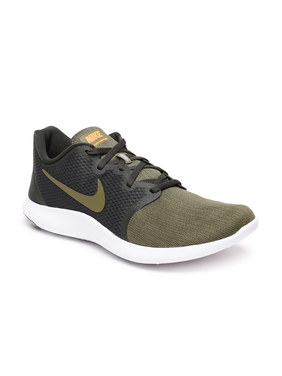 Nike Men Olive Green FLEX CONTACT 2 Running Shoes