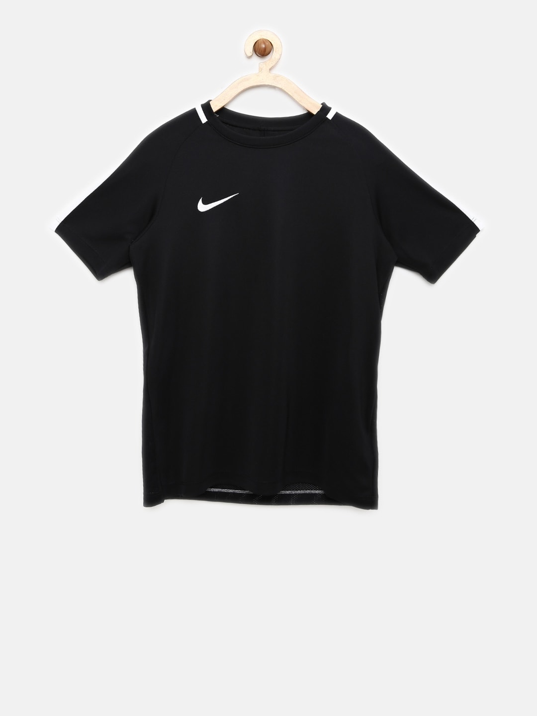 Nike Unisex Black Solid T-shirt