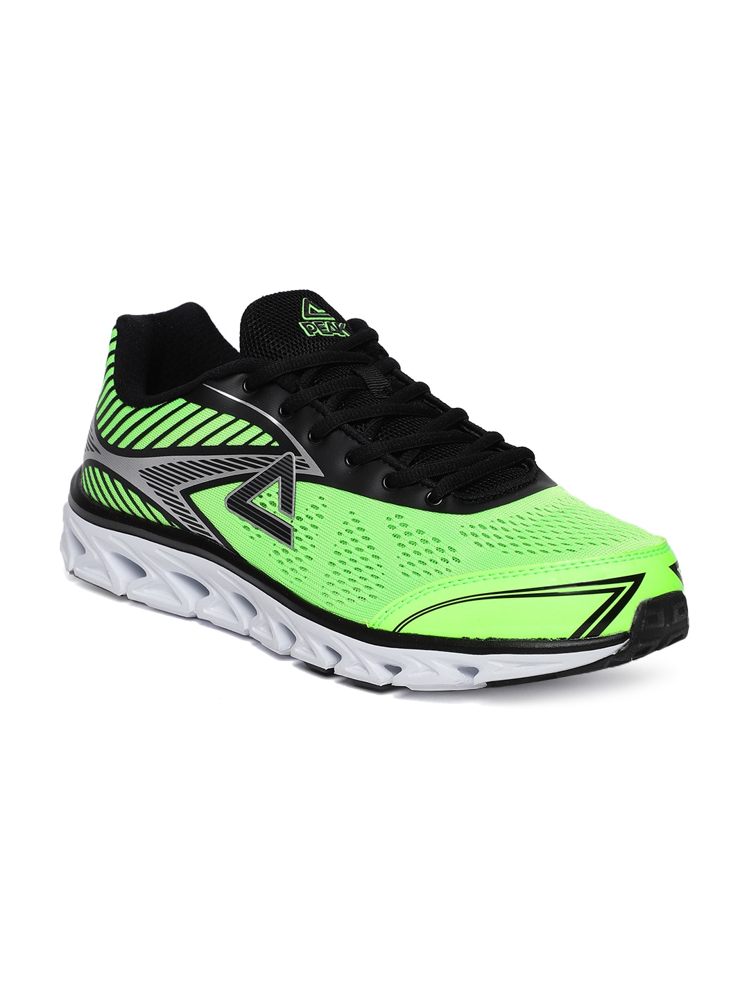 PEAK Men Green  Black Running Shoes