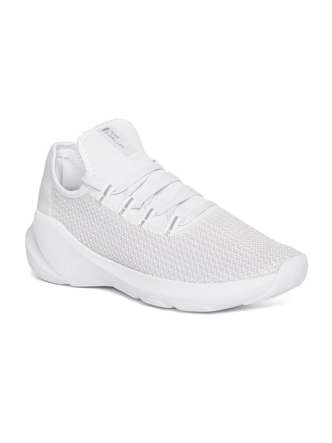 PEAK Men White Basketball Shoes